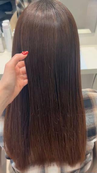 セミロング カラー ヘアアレンジ 押切 響 のヘアスタイル