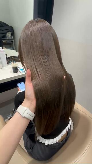 ロング カラー パーマ ヘアアレンジ 押切 響　のヘアスタイル