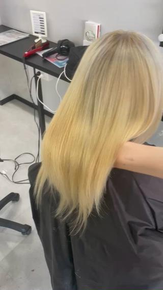 5回以上のブリーチ履歴でも
うる艶髪になれる️ サイエンスアクア髪質改善トリートメント 激おすすめです！！！ 