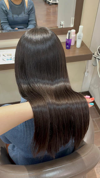 ミディアム カラー ボブ/暖色カラー コウボヒカルのヘアスタイル