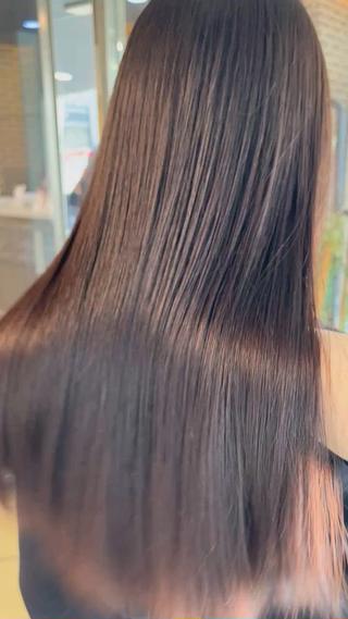 ロング ボブ/暖色カラー コウボヒカルのヘアスタイル