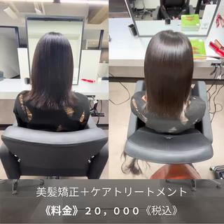 ミディアム ala sapporo odori所属・【美髪/うる艶矯正】 ☘️Taketo☘️のヘアスタイル