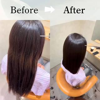 セミロング 【美髪/うる艶矯正】 ☘️Taketo☘️のヘアスタイル