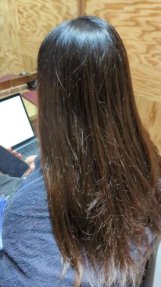 美髪矯正before