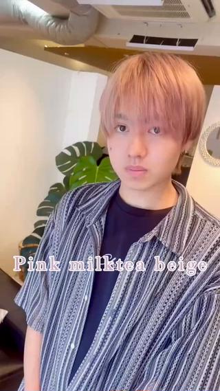 ショート カラー メンズ Stage Reco所属・岩崎 つぐみのヘアスタイル