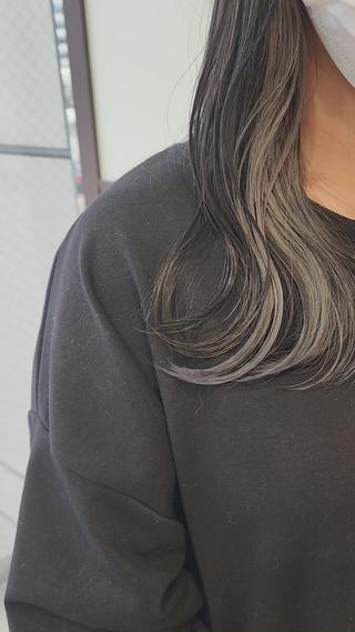 セミロング カラー レイヤーカット/ ウルフカット/大橋 のヘアスタイル