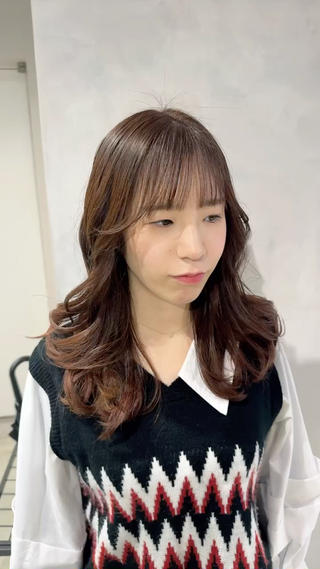 セミロング カラー 透明感カラー✨艶髪 制作🌱山根あゆみのヘアスタイル