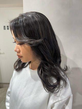 セミロング カラー 透明感カラー✨艶髪 制作🌱山根あゆみのヘアスタイル