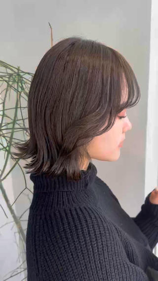 セミロング カラー 透明感カラー✨艶髪 制作🌱山根あゆみのヘアスタイル