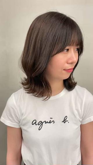 アッシュブラウン×ボブ
透明感抜群のアッシュブラウン︎
お仕事で暗くしなきゃいけない方でもぜひおすすめです！
#アッシュブラウン#仕事okカラー#ボブ 