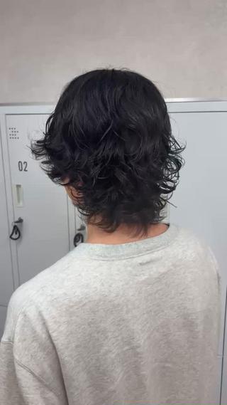 "メンズウルフパーマ" 