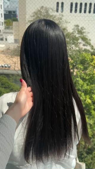 縮毛矯正+水素トリートメントで艶髪へ、、、 