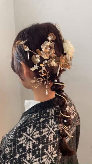 編みおろしスタイル 