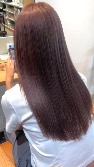 セミロング カラー 髪質改善特化型美容師 🫧岡本璃来🫧のヘアスタイル