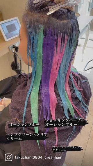 #ダブルカラー#ブリーチ#カラーバター#インナーカラー#グラデーション#アンブレラカラー#髪質改善#小顔#ケアブリーチ 