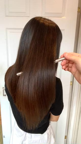 ロング 千 田のヘアスタイル