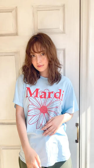 セミロング パーマ 千 田のヘアスタイル