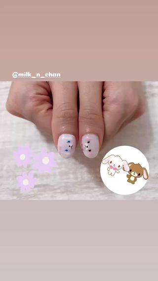 親指はシュガーバニーちゃん。
みるくナースちゃんのnewネイルです
@milk_n_chan 