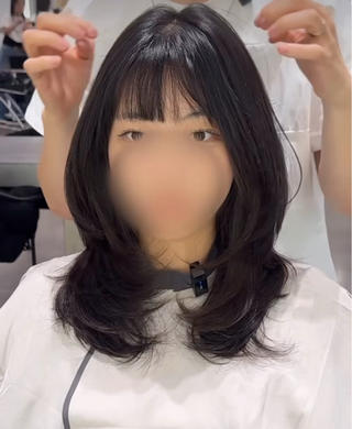 パーマ コテ巻き風パーマ 専門店　モモのヘアスタイル