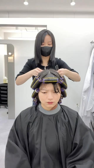 パーマ コテ巻き風パーマ 専門店　モモのヘアスタイル