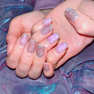 パープルマグネット×シルバーフラッシュ
まぜまぜ‪かわいいっ

#マグネットネイル
#フラッシュネイル 