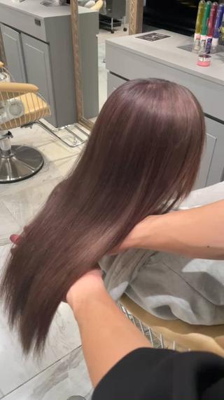 カラー 🥇KEN /レイヤー/艶カラーのヘアスタイル