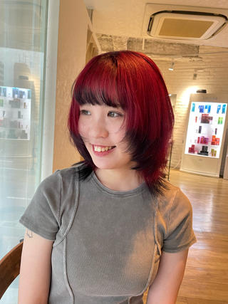 ミディアム N＋所属・前田 菜奈子のヘアスタイル