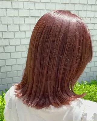 ブリーチなしのオレンジブラウン

 