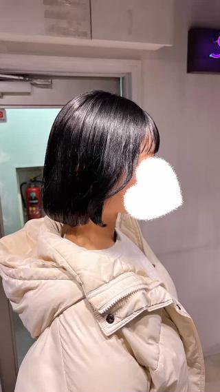 ショート カラー NANAMI🩵 大人可愛い韓国ヘアのヘアスタイル