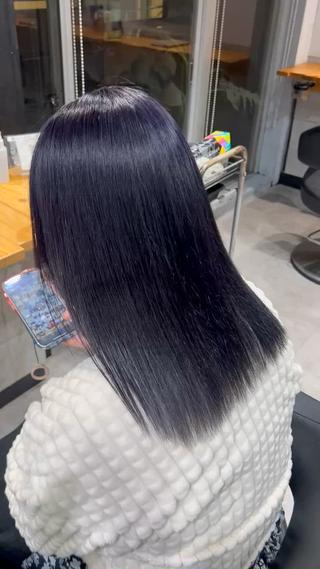 ミディアム カラー NANAMI🩵 大人可愛い韓国ヘアのヘアスタイル