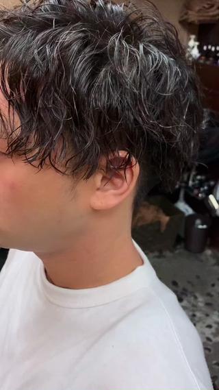 ショート パーマ メンズ KAH所属・Koichi Satoのヘアスタイル