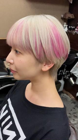 ショート カラー KAH所属・Koichi Satoのヘアスタイル