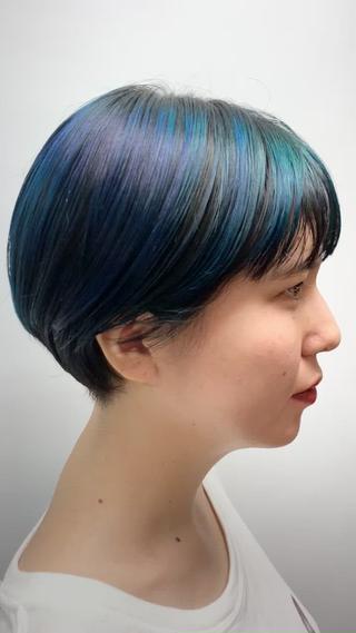 ショート カラー KAH所属・Koichi Satoのヘアスタイル