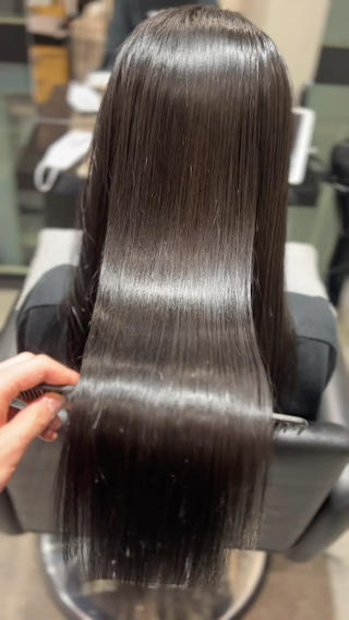 ロング カラー ヘアアレンジ 美髪矯正 Rioのヘアスタイル