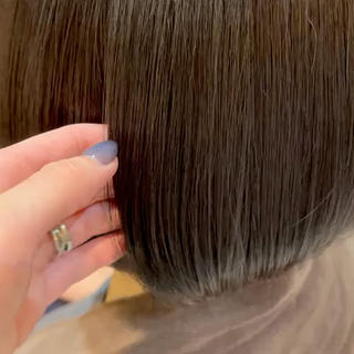 トリートメントで更に艶々です 