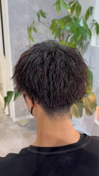 パーマ メンズ 💎レイヤーカット× 髪質改善💎後藤陸のヘアスタイル