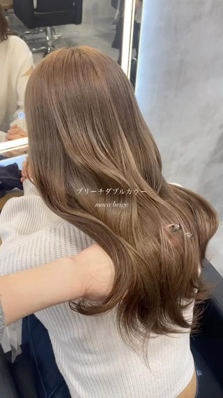 ロング カラー 淡色/ワンホンヘア 🤍MINORIのヘアスタイル