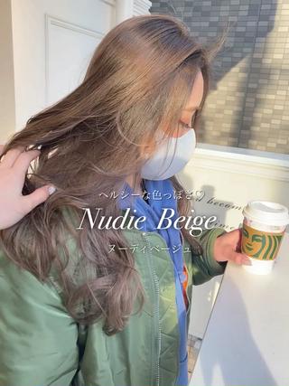 ロング カラー レイヤーカット✂︎池 袋個室サロンkumaのヘアスタイル