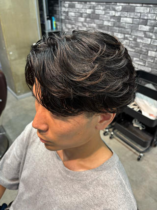 パーマ メンズ 透明感カラー/メンズ カット/KOIROのヘアスタイル