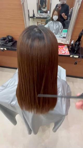 ハリがありつつのツヤツヤサラサラヘア！ 