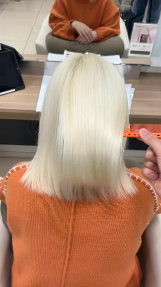 セミロング パーマ 髪質改善・酸性・ ストレート　Maruのヘアスタイル