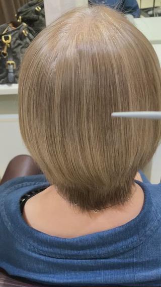 ショートスタイルでもブリーチ毛でも縮毛矯正できます 