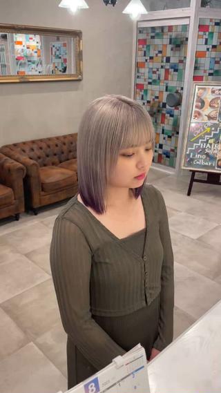 ミディアム カラー ヘアアレンジ 小野寺祐希人 Calbariのヘアスタイル