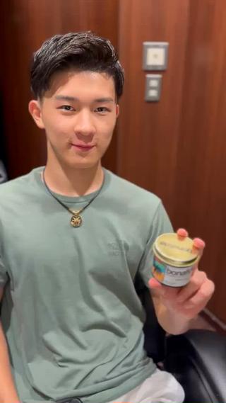 ツーブロック七三分け 