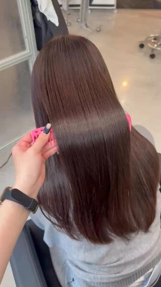 髪質改善カラー×髪質改善ストレート 