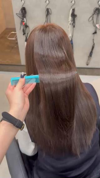 髪質改善カラー×髪質改善ストレート 