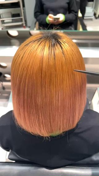 ブリーチ毛でもこんなに綺麗になります
適切な薬剤選定とアイロン技術でダメージ少なく自然な仕上がりに出来ます！
気になる方は質問だけでもご連絡お待ちしております 