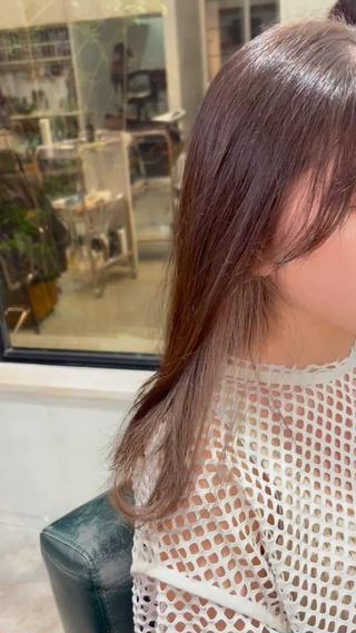 ロング カラー 前田 香恋のヘアスタイル