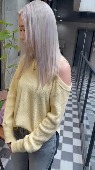 ロング カラー LUSTRE クロサワのヘアスタイル