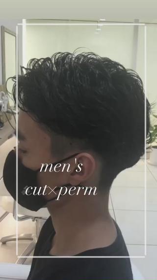 パーマ メンズ 艶質改善/縮毛矯正 ササキナツミのヘアスタイル